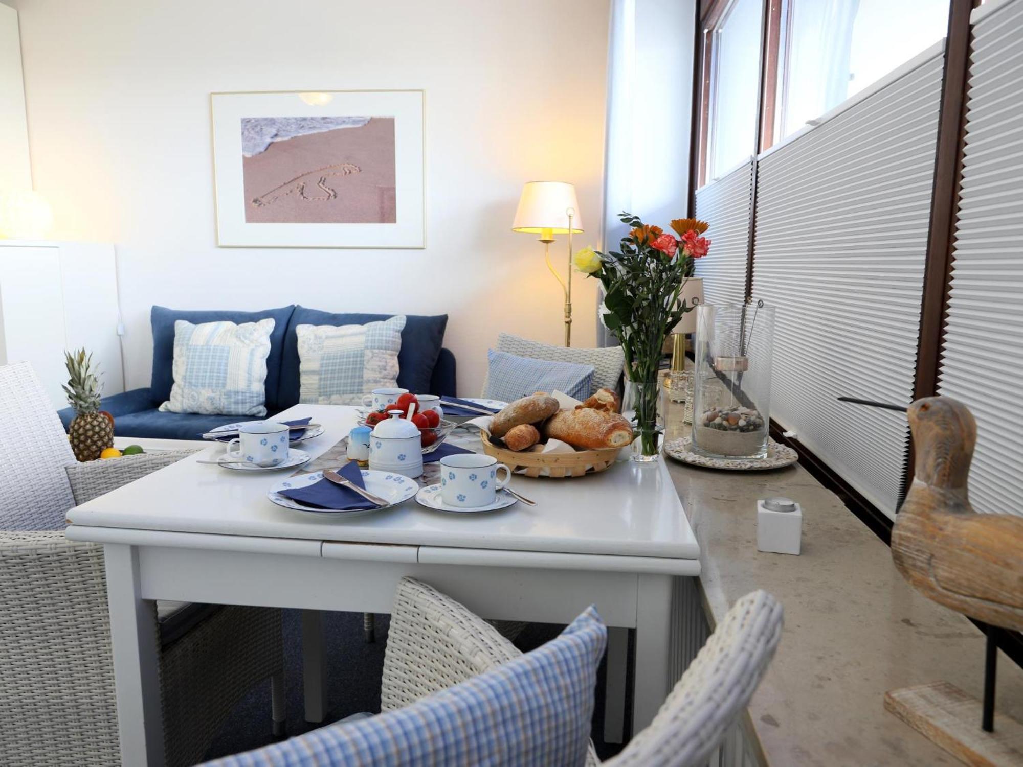 Strandnahe Ferienwohnung, Zentral Gelegen, Ost-Balkon, Andreas Dirks-Str. 2 韦斯特兰 外观 照片